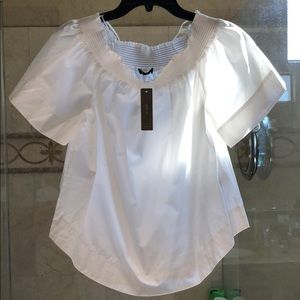 Jcrew white off the shoulder top